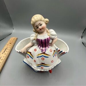 Little girl Japan Trinket vase MCM Kitschy